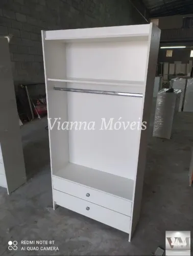Cabideiro com Maleiro e 2 Gavetas - 100% MDF