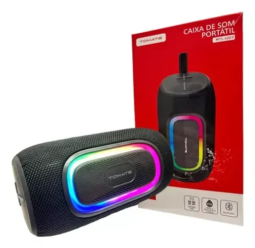 Caixa de Som Bluetooth Tomate RGB MTS6009 Loja Coimbra Computadores Entregamos 