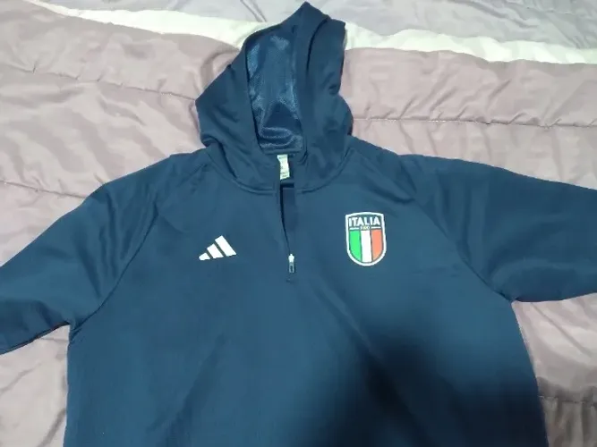Moletom Adidas Itália Team Azul