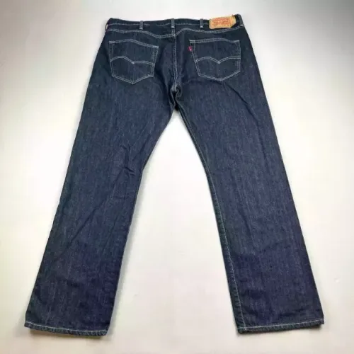 Calça Jeans masculino Levis 501 W38 L30 Azul Denim original ajuste reto lavagem escura