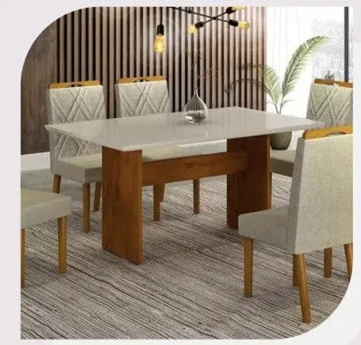 Mesa de Jantar Moderna com Design Elegante