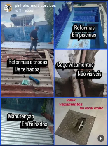 Encanador e Telhadista Profissional / Reformas e consertos em telhados e hidráulica. 