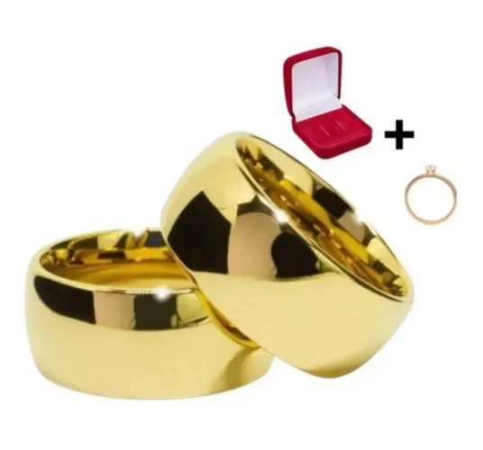 Conjunto dr aliança de moeda antiga
