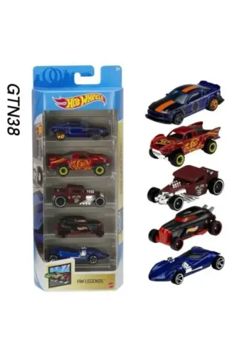 Cartela 5 Carrinhos Hot Wheels Hw Legends Gtn38 Mattel Original Lacrado