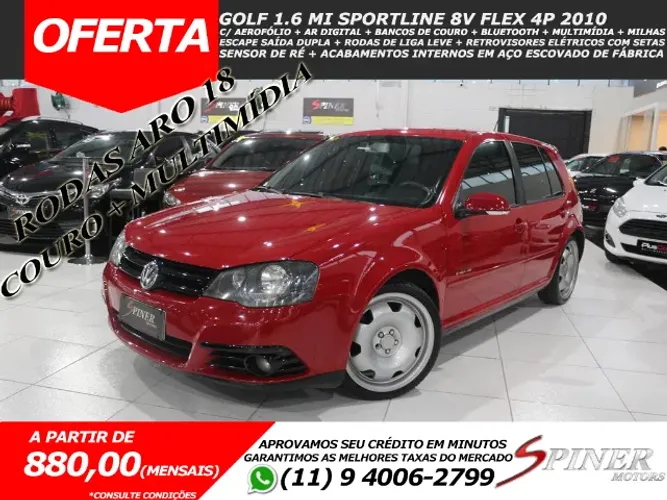 Volkswagen Golf Sportline 1.6 MI Total Flex 8V 4P 2010