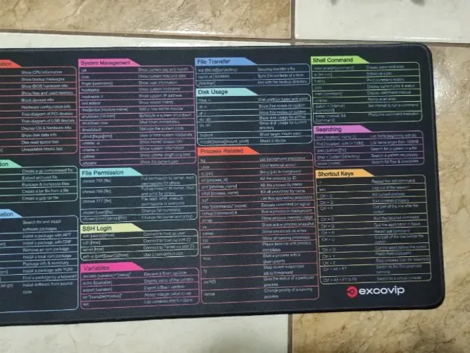 Mousepad comandos Linux