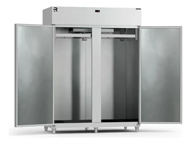 Mini câmera fria frigorífico gancheira para açougue em inox 