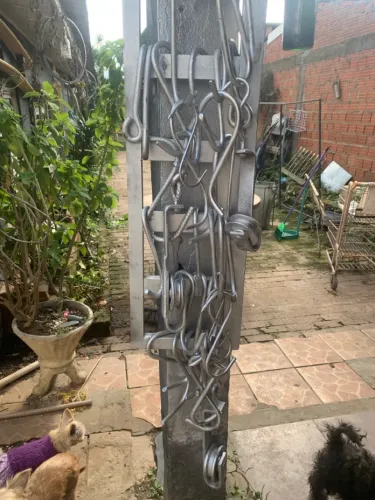 Ganchos de aço para área externa