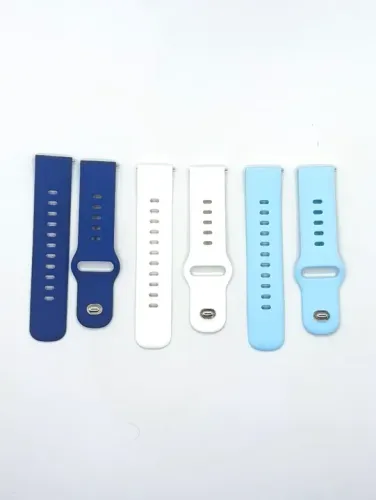Pulseiras de Silicone para Relógio 20 mm - Diversas Cores