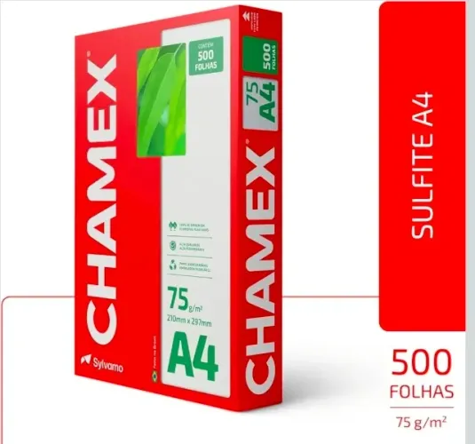 Papel Sulfite A4 Chamex  75g *500 FOLHAS*
