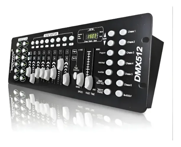 Mesa De Controle Iluminação Dmx512 Efeitos Shows Palco Dj