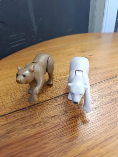 Playmobil Wiltopia Urso Polar e Urso pardo McDonald's Colecionáveis