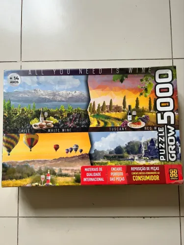 Quebra-cabeça Grow - 5000 peças - Vinhos do Mundo
