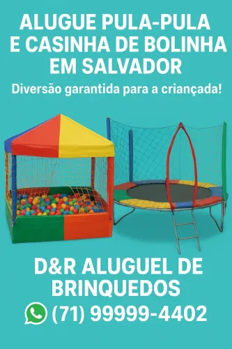 Pula-Pula e Casinha de Bolinha em Salvador!