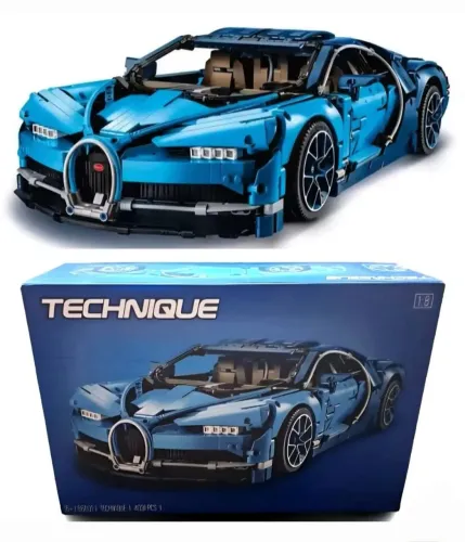 BLOCOS DE MONTAR ESPORTIVO BUGATTI VEYRON MODELO 42083 COM 4031 PEÇAS COMPATÍVEL COM LEGO