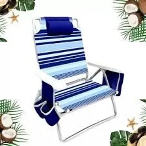 Cadeira de Praia dobrável com apoio de cabeça