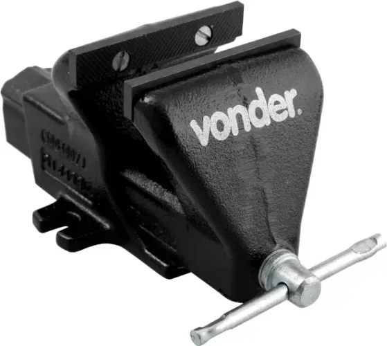 Torno de bancada fixo, n° 4, em ferro fundido nodular, VONDER