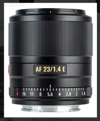 Lente Viltrox 23mm + Filtro ND