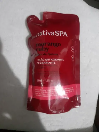 Refil Loção Antioxidante Desodorante Morango Ruby Nativa SPA