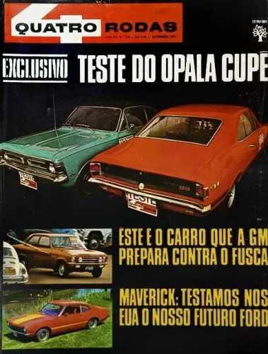 Revista Quatro Rodas - Opala SS e GL 1972
