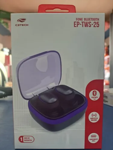 FONE BLUETOOTH EP-TWS-25 C3TECH NOVO LACRADO FRETE GRÁTIS PARA MACEIÓ
