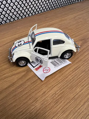 Fusquinha Herbie 53 de Metal Fricção Escala 1:32 Clássico