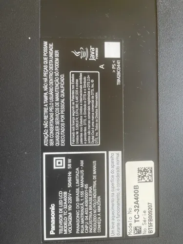 TV LED Panasonic TC-32A400B 32 polegadas