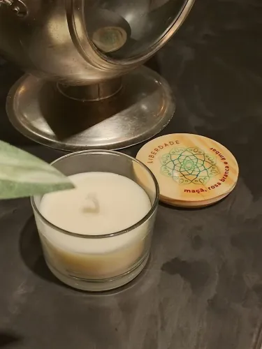 Vela aromática Mandala da Liberdade, aroma do perfume Light Blue