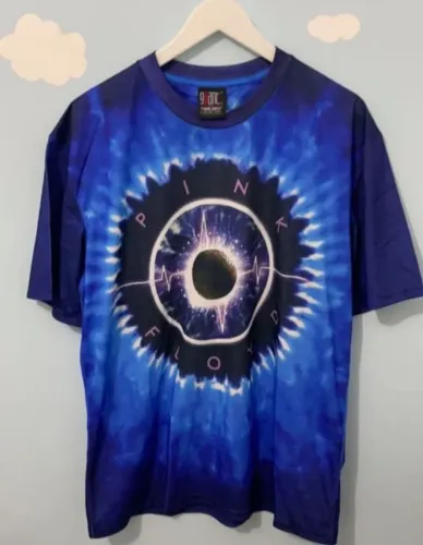 Camiseta Pink Floyd - Estilo Tie Dye Musical