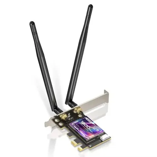 Placa de Rede Wireless PCI-E Wi-Fi 2.4GHz 5GHz Bluetooth 5.2 Knup KP-T136