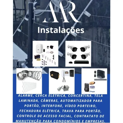Cerca elétrica, câmeras, alarme, concertina, monitoramento, portão automático, interfone 
