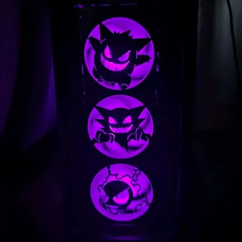 Capa Pokemon para Fans de 120mm - Modelos Gastly, Haunter e Gengar!