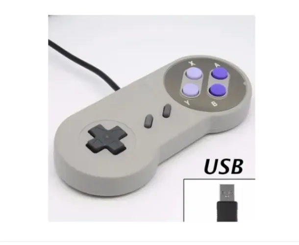 CONTROLE RETRO DE SUPER NINTENDO USB PARA PC OU NOTEBOOK LPS-601