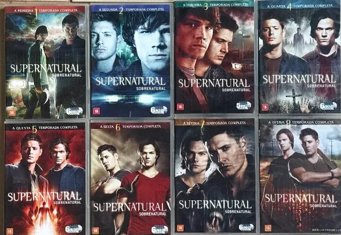 DVD'S Série Supernatural Temporadas 1 ao 8 (Leia a Descrição)