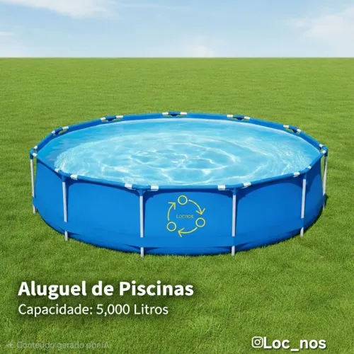Aluguel de piscina desmontavel de 4700 litros