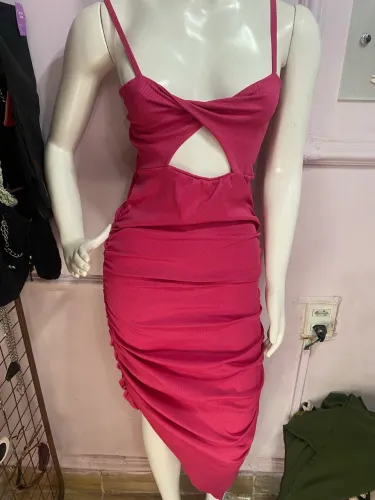 Vestido pink mid