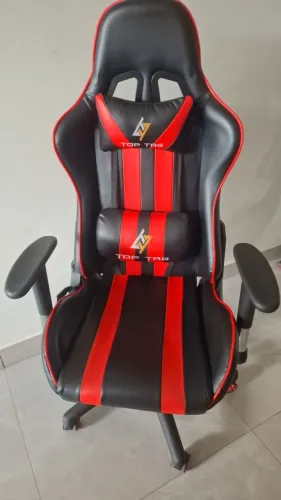 Cadeira Gamer com apoio lombar e cabeça - Semi Nova