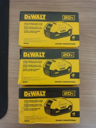 Kit 3 Baterias DeWALT DCB204 20V MAX 4Ah