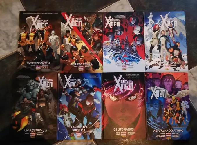 NOVÍSSIMOS X-MEN E FABULOSOS X-MEN NOVA MARVEL AS DUAS COLEÇÕES COMPLETISSIMAS