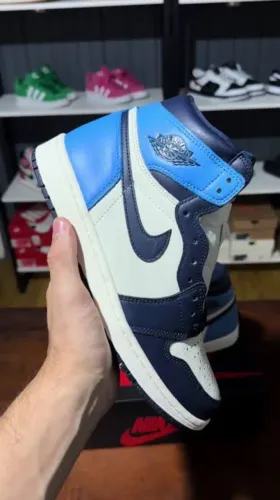 Tênis Air Jordan 1 obsidian Nike