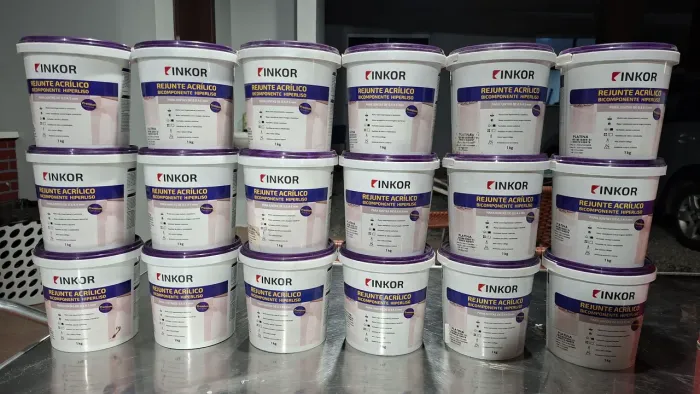 Rejunte acrílico cor platina bi componente 1kg 
