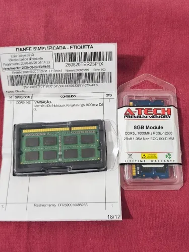 Memória DDR 3 8GB