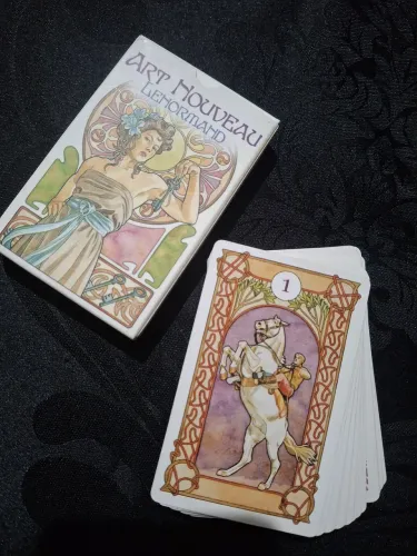 Art Nouveau Lenormand Baralho Cigano Tarot Oráculo Taro