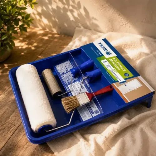 Kit de Pintura Completo com Bandeja, Rolos e Pincel