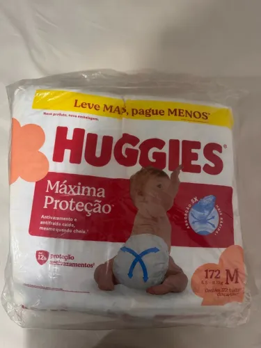 FRALDA HUGGIES MÁX PROTEÇÃO - M