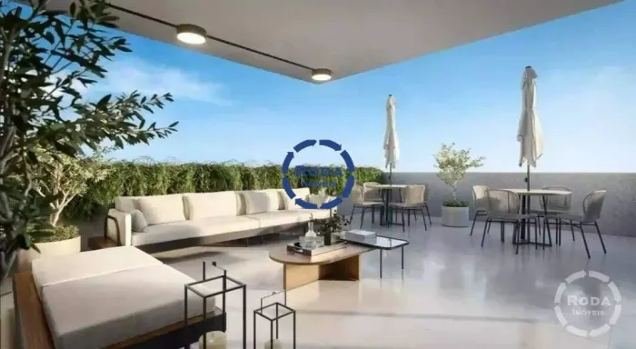 Apartamento 1 suíte, varanda garagem lazer Ponta da Praia, Santos/SP