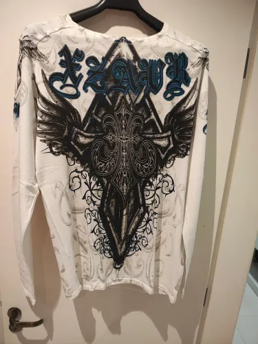 Camiseta Xzavier manga comprida estilo Affliction NOVA