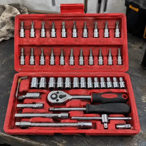 Jogo de Soquetes e Bits 40 Peças com Maleta