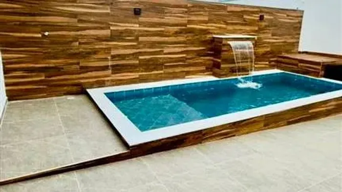 Casa nova 2 dormitórios com piscina e churrasqueira à venda no Cibratel II Itanhaém