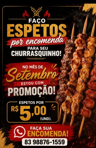 ESPETOS PARA REVENDA E EVENTOS 